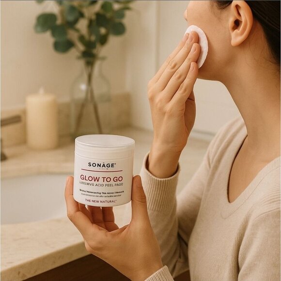 Sonäge ✦ Glow To Go Glycolic Acid Peel Pads ✦ AHA Radiance Exfoliating 30ct NWT - Picture 5 of 8